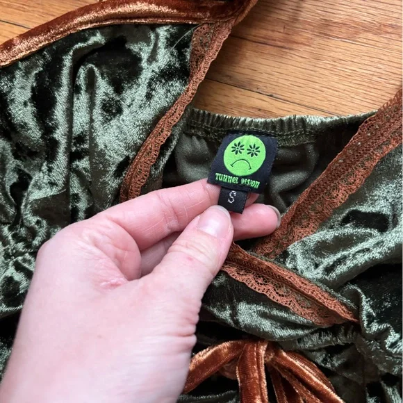 Dolls Kill tunnel vision Y2K mini dress - Picture 2 of 3